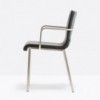 Sillón Kuadra XL 2482/2492 de Pedrali.  Sillas de diseño. Sillas tapizadas.