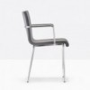 Sillón Kuadra XL 2484/2494 de Pedrali. Sillas de diseño. Sillas tapizada en tela.
