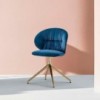 Silla Drop Giratoria de Bontempi. Sillas contemporáneas de diseño italiano.