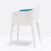 Sillón Laja 885 de Pedrali. Sillas de diseño. Sillas tapizadas modernas.