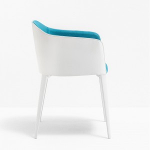 Sillón Laja 885 de Pedrali. Sillas de diseño. Sillas tapizadas modernas.