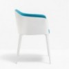 Sillón Laja 885 de Pedrali. Sillas de diseño. Sillas tapizadas modernas.