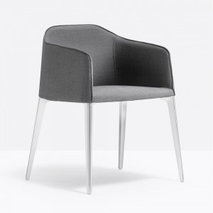 Sillón Laja 885 de Pedrali. Sillas de diseño. Sillas tapizadas modernas.