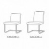 Silla Hisa de Bontempi. Sillas y butacas de diseño italiano para comedor.
