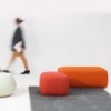 Puff Pix Cubo Outdoor Arper. Diseño tapizado ideal para exteriores.