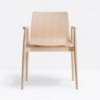 Sillón Malmo 395 de Pedrali. Sillas de diseño. Sillas de madera modernas.