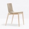 Silla Malmo 392 de Pedrali. Sillas de diseño. Sillas tapizadas en cuero.