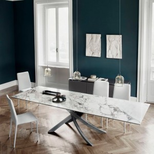 Silla Malik Flex de Bontempi. Sillas y butacas de comedor de diseño contemporáneo.