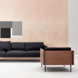 Sillón Steeve tapizado Arper. Muebles modernos para hogar o contract.