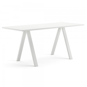 Mesa Cross alta Arper. Mesas fijas modernas para estudio y oficina.
