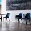 Silla Margot Madera de Bontempi. Sillas tapizadas en ecopiel de diseño.