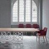 Sillón Margot Madera de Bontempi. Sillones tapizados en ecopiel o piel de diseño.