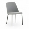 Silla Margot Acero de Bontempi. Sillas para comedor de diseño italiano.