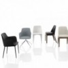 Silla Margot Acero de Bontempi. Sillas para comedor de diseño italiano.