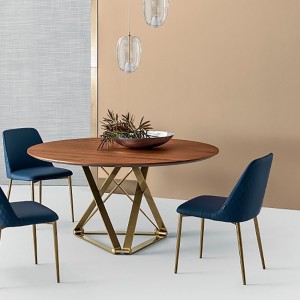 Silla Margot Acero de Bontempi. Sillas para comedor de diseño italiano.