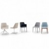 Silla Margot Acero de Bontempi. Sillas para comedor de diseño italiano.