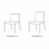 Silla Mila de Bontempi. Sillas y butacas de comedor de diseño italiano.