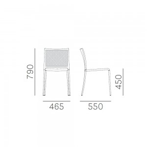 Silla Mya 701 de Pedrali. Sillas de diseño. Sillas modernas para espacios contract.