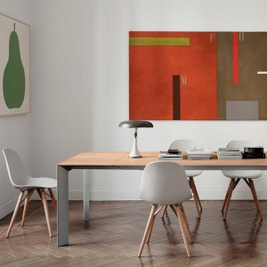 Silla Mood Madera de Bontempi. Sillas para comedor de diseño italiano.
