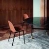 Silla Mood Acero de Bontempi. Sillas de salón o comedor de diseño italiano.