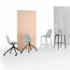 Silla Mood Giratoria de Bontempi. Sillas de salón o comedor de diseño italiano.