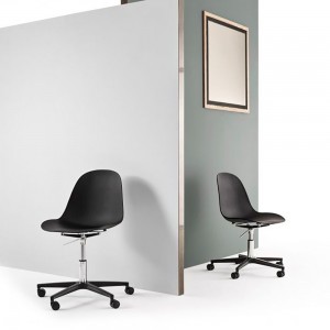Silla Mood Giratoria de Bontempi. Sillas de salón o comedor de diseño italiano.