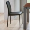 Silla Nata Flex Acero de Bontempi. Sillas de comedor de diseño contemporáneo.