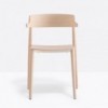 Sillón Nemea 2825 de Pedrali. Sillas de diseño. Sillas de madera moderna.