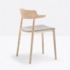Sillon Nemea 2826 de Pedrali. Sillas de diseño. Sillas de madera moderna.