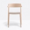 Sillon Nemea 2826 de Pedrali. Sillas de diseño. Sillas de madera moderna.