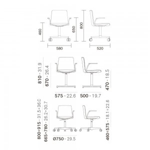 Sillón Noa 728 de Pedrali. Sillas de diseño moderno. Sillas de oficina.
