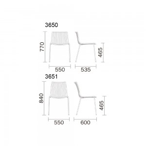 Silla Nolita de Pedrali. Sillas de diseño. Sillas para jardín y terraza.
