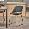 Silla Polo Acero de Bontempi. Sillas para comedor de diseño italiano.