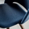 Silla Polo Madera Tapizada de Bontempi. Sillas para comedor de diseño italiano.