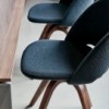 Silla Polo Madera Tapizada de Bontempi. Sillas para comedor de diseño italiano.