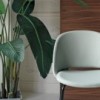 Silla Polo Acero Tapizada de Bontempi. Sillas para comedor de diseño italiano.