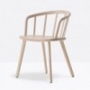 Sillón Nym 2835 de Pedrali. Sillas de diseño. Sillas de madera modernas.