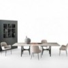 Sillón Queen Acero de Bontempi. Sillones tapizados en ecopiel o piel de diseño italiano.