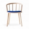 Sillón Nym 2836 de Pedrali. Sillas de diseño. Sillas de madera modernas.