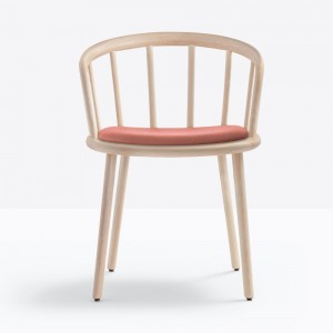 Sillón Nym 2836 de Pedrali. Sillas de diseño. Sillas de madera modernas.