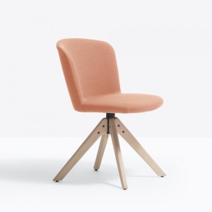 Sillón Nym 2842 de Pedrali. Sillas de diseño. Silla giratorias de oficina.