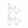 Silla Nym 2850/2851 de Pedrali. Sillas de diseño. Sillas de hogar y contract.