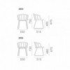 Sillón Nym 2855/2856 de Pedrali. Sillas de diseño. Sillas de hogar y contract.