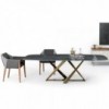 Sillón Sveva de Bontempi. Sillones tapizados de diseño italiano para comedor.