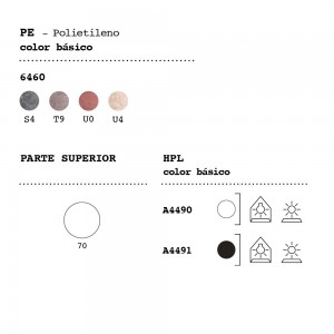 Mesa Coffee para exteriores. Mobiliario de diseño Fade Plust Collection.