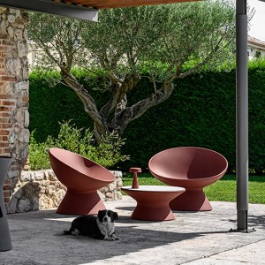 Mesa Coffee para exteriores. Mobiliario de diseño Fade Plust Collection.