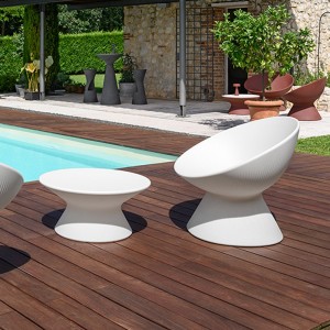Mesa Coffee para exteriores. Mobiliario de diseño Fade Plust Collection.