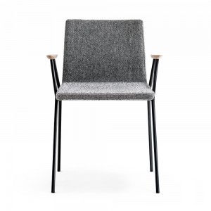 Sillón Osaka Metal 5722/5725 de Pedrali. Sillas de diseño. Sillas tapizadas contract.