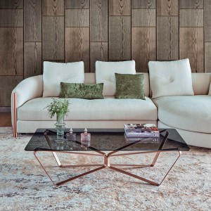 Mesa Auxiliar Loop de Bontempi. Mesas auxiliares modernas. Muebles de diseño italiano.