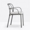 Sillón Intrigo 3715 de Pedrali. Sillones de diseño. Sillones de aluminio de jardín.